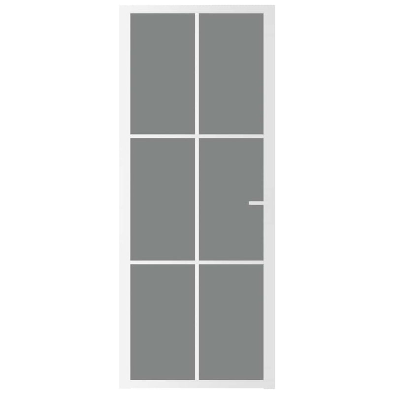 Load image into Gallery viewer, Vidaxl binnendeur 83x201,5 cm esg-glas en aluminium wit
