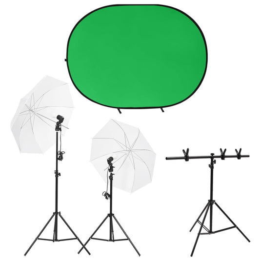 Vidaxl fotostudioset met verlichtingsset en achtergrondscherm