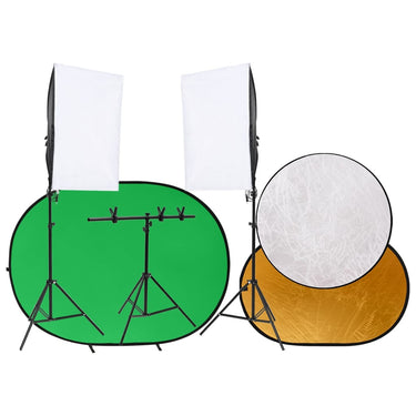 Vidaxl fotostudioset met lichtset, achtergrondscherm en reflector