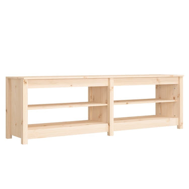 Vidaxl schoenenbank 160x36,5x50 cm massief grenenhout