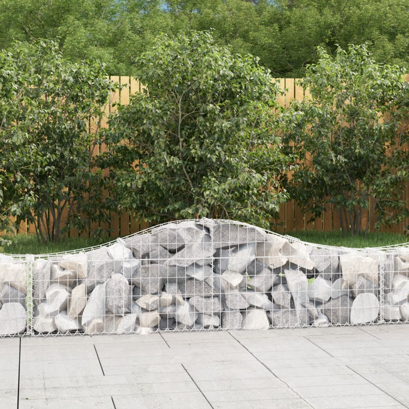 Load image into Gallery viewer, VidaXL Schanskorven 9 st gewelfd 200x30x40 60 cm gegalvaniseerd ijzer
