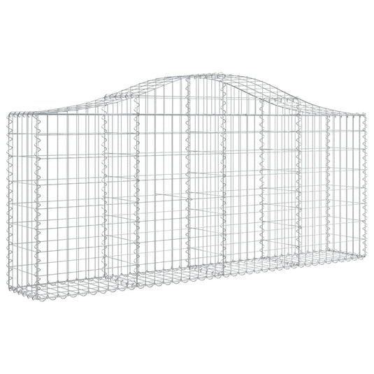 VidaXL Schanskorven 13 st gewelfd 200x30x80 100 cm ijzer