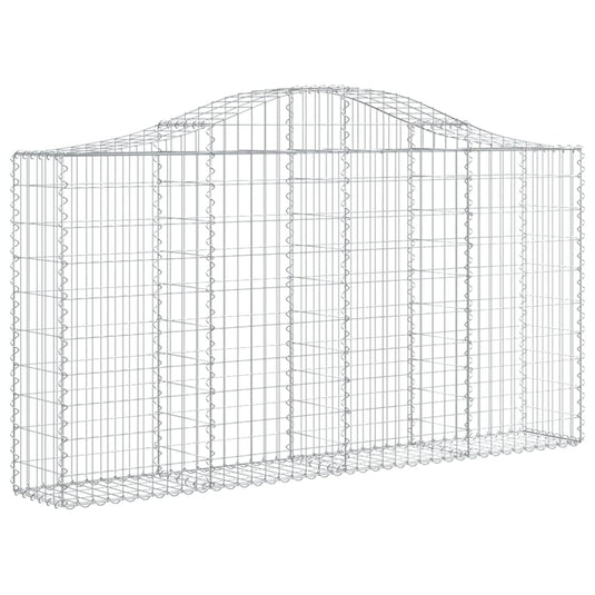 VidaXL Schanskorven 13 st gewelfd 200x30x100 120 cm ijzer