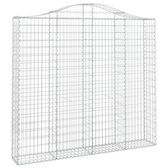 VidaXL Schanskorven 5 st gewelfd 200x30x180 200 cm ijzer