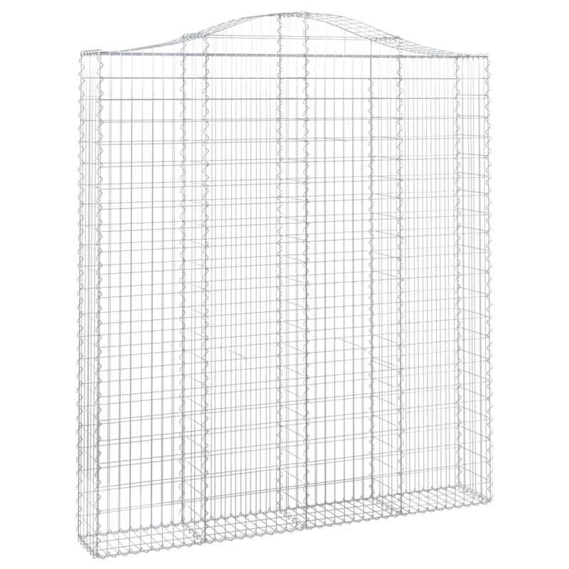 Load image into Gallery viewer, VidaXL Schanskorven 2 st gewelfd 200x30x220 240 cm ijzer
