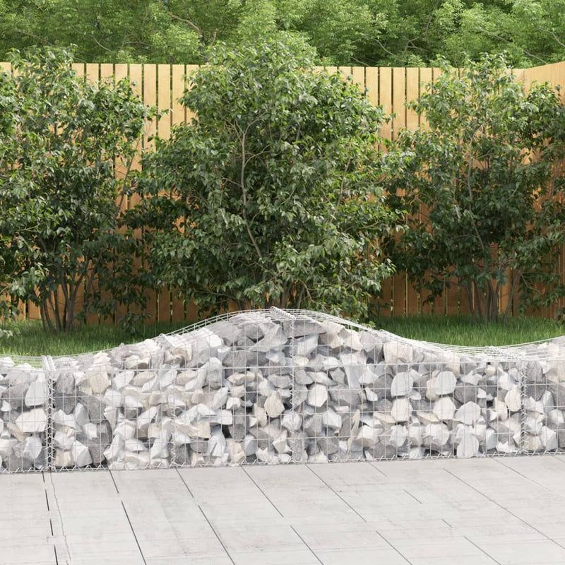Load image into Gallery viewer, VidaXL Schanskorven 2 st gewelfd 200x50x40 60 cm gegalvaniseerd ijzer
