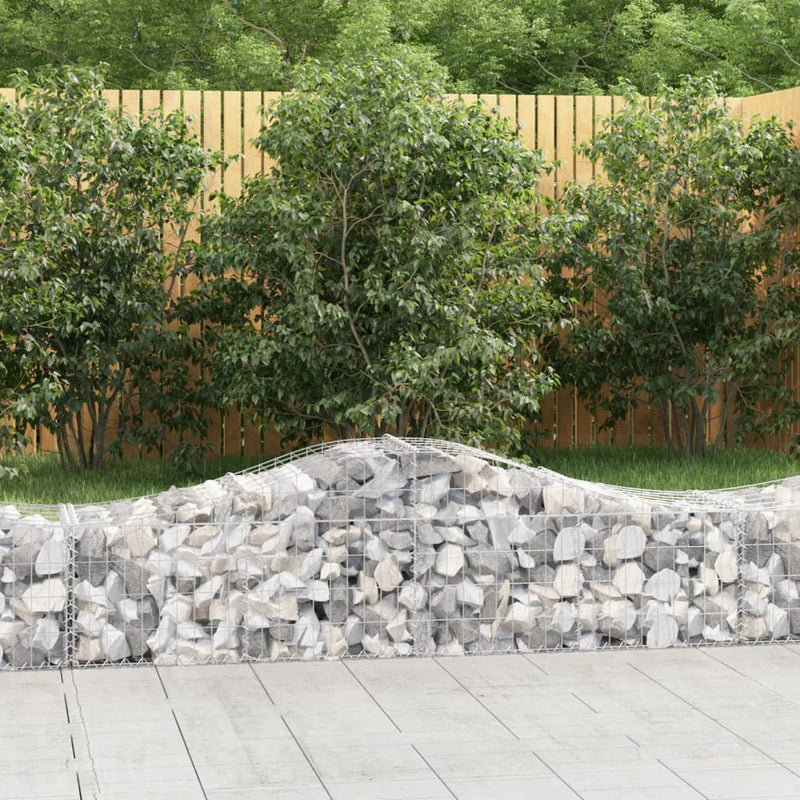 Load image into Gallery viewer, VidaXL Schanskorven 14 st gewelfd 200x50x40 60 cm gegalvaniseerd ijzer
