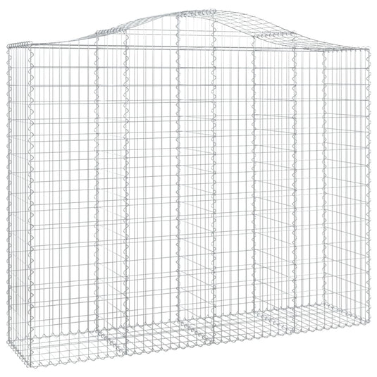 VidaXL Schanskorven 4 st gewelfd 200x50x160 180 cm ijzer