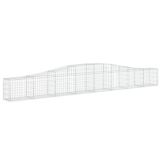 VidaXL Schanskorven 5 st gewelfd 400x30x40 60 cm ijzer