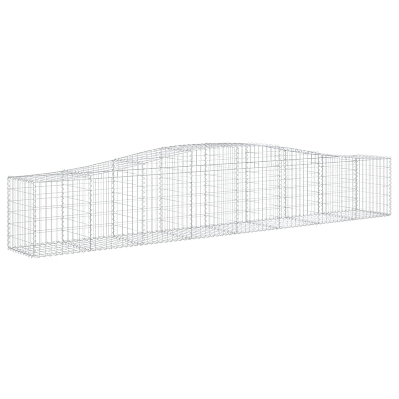 Load image into Gallery viewer, VidaXL Schanskorven 8 st gewelfd 400x50x60 80 cm gegalvaniseerd ijzer
