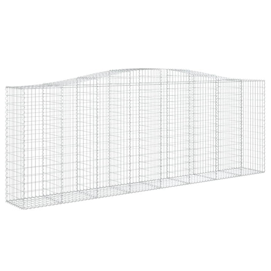 VidaXL Schanskorven 2 st gewelfd 400x50x140 160 cm ijzer
