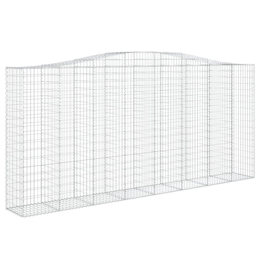 VidaXL Schanskorven 4 st gewelfd 400x50x180 200 cm ijzer