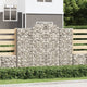 VidaXL Schanskorven 4 st gewelfd 200x30x160 180 cm ijzer
