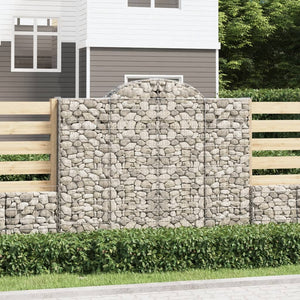 VidaXL Schanskorven 5 st gewelfd 200x30x160 180 cm ijzer
