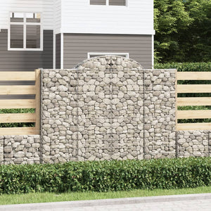 VidaXL Schanskorven 11 st gewelfd 200x30x160 180 cm ijzer