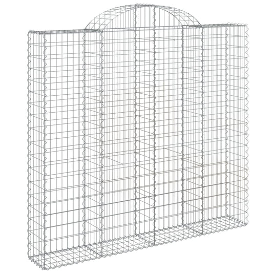 VidaXL Schanskorven 7 st gewelfd 200x30x180 200 cm ijzer