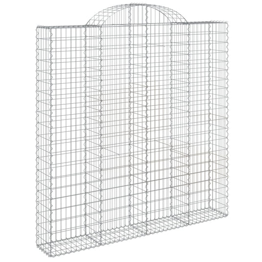 VidaXL Schanskorven 5 st gewelfd 200x30x200 220 cm ijzer