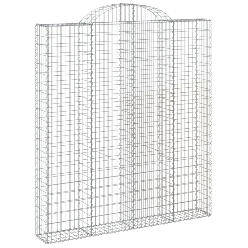 Load image into Gallery viewer, VidaXL Schanskorven 4 st gewelfd 200x30x220 240 cm ijzer
