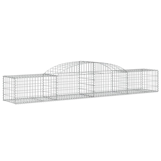 VidaXL Schanskorven 10 st gewelfd 300x50x40 60 cm gegalvaniseerd ijzer