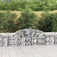 VidaXL Schanskorven 11 st gewelfd 300x50x60 80 cm gegalvaniseerd ijzer