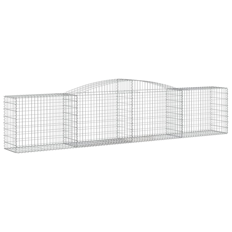 Load image into Gallery viewer, VidaXL Schanskorven 2 st gewelfd 400x50x80 100 cm gegalvaniseerd ijzer
