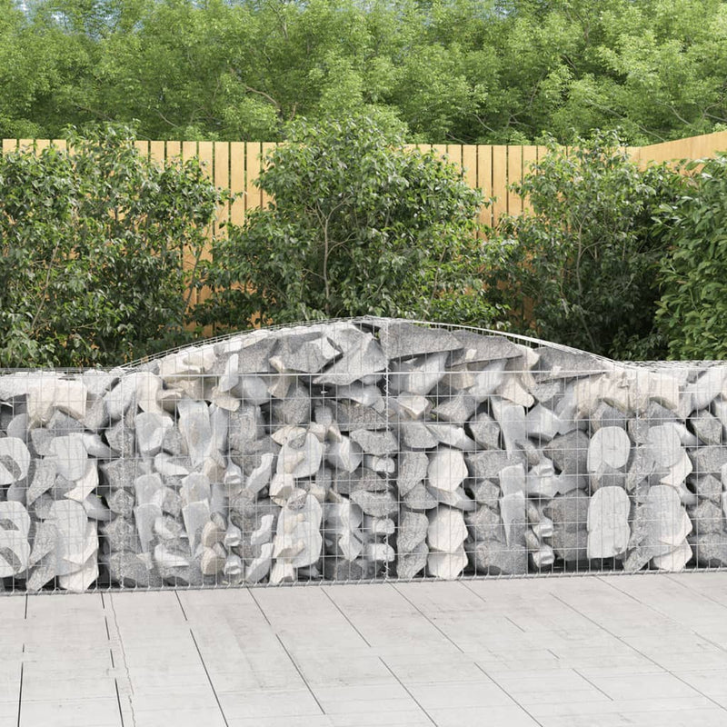 Load image into Gallery viewer, VidaXL Schanskorven 8 st gewelfd 400x50x80 100 cm gegalvaniseerd ijzer
