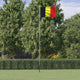 Vidaxl vlag met vlaggenmast belgië 6,08 m aluminium