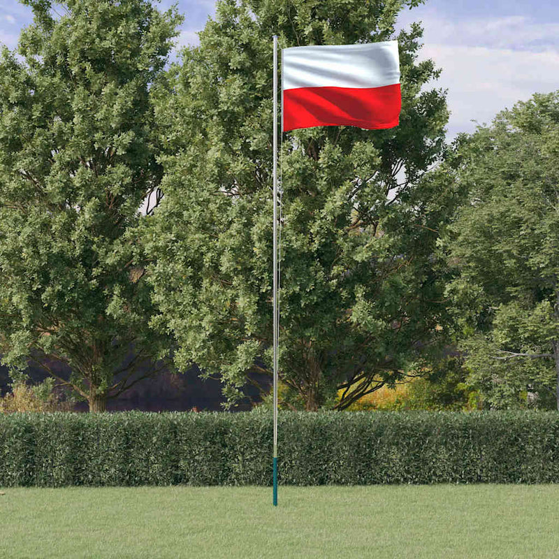 Load image into Gallery viewer, Vidaxl vlag met vlaggenmast polen 6,08 m aluminium
