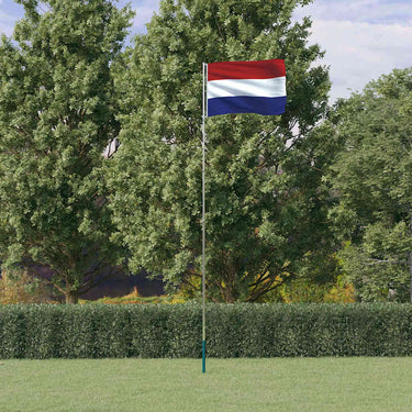 Vidaxl vlag met vlaggenmast nederland 5,5 m aluminium