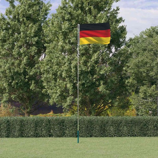 Vidaxl vlag met vlaggenmast duitsland 5,5 m aluminium