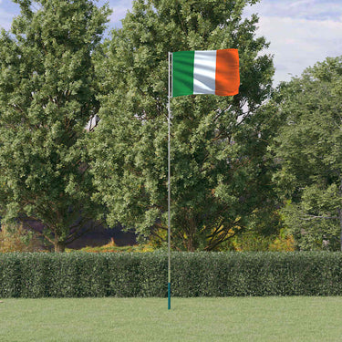 Vidaxl vlag met vlaggenmast ierland 5,5 m aluminium