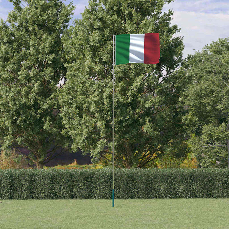 Load image into Gallery viewer, Vidaxl vlag met vlaggenmast italië 5,5 m aluminium

