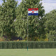Vidaxl vlag met vlaggenmast kroatië 5,5 m aluminium