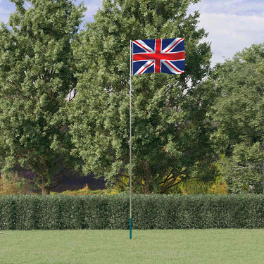 Vidaxl vlag met vlaggenmast verenigd koninkrijk 5,5 m aluminium