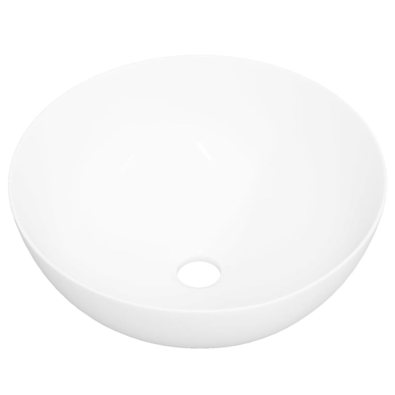 Load image into Gallery viewer, Vidaxl wasbak 36x15 cm rond keramiek wit
