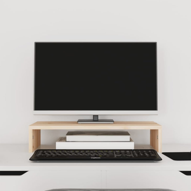 Load image into Gallery viewer, Vidaxl monitorstandaard 50x27x10 cm massief grenenhout
