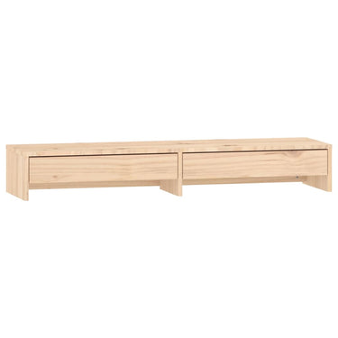 Vidaxl monitorstandaard 100x27x15 cm massief grenenhout
