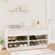 Vidaxl schoenenkast 110x34x52 cm massief grenenhout wit
