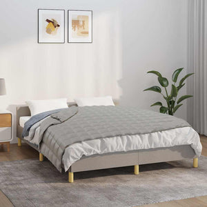 Vidaxl verzwaringsdeken 150x200 cm 7 kg stof grijs