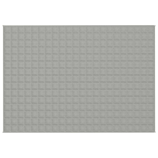 Vidaxl verzwaringsdeken 155x220 cm 11 kg stof grijs