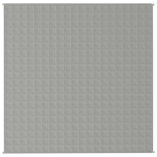 Vidaxl verzwaringsdeken 200x200 cm 9 kg stof grijs