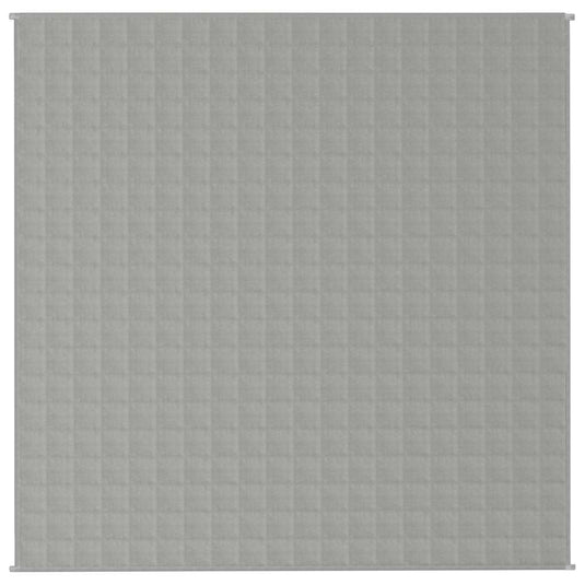 Vidaxl verzwaringsdeken 200x200 cm 13 kg stof grijs