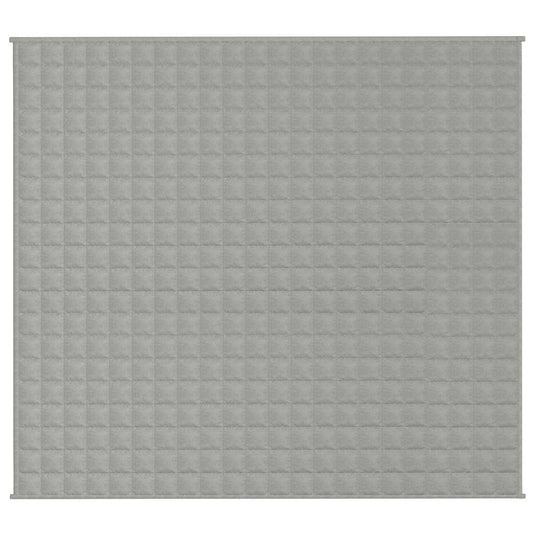 Vidaxl verzwaringsdeken 200x225 cm 9 kg stof grijs