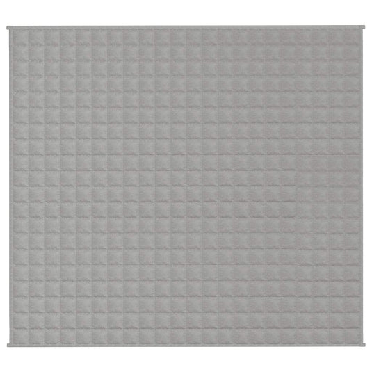Vidaxl verzwaringsdeken 200x225 cm 13 kg stof grijs