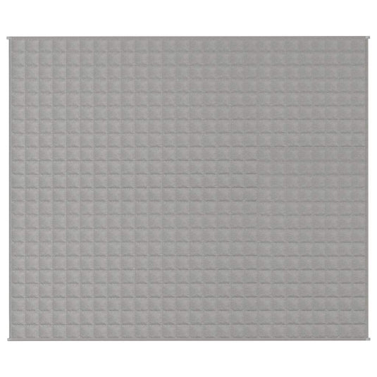 Vidaxl verzwaringsdeken 220x260 cm 15 kg stof grijs