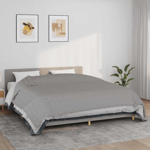 Vidaxl verzwaringsdeken 220x260 cm 15 kg stof grijs
