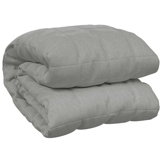 Vidaxl verzwaringsdeken 235x290 cm 15 kg stof grijs