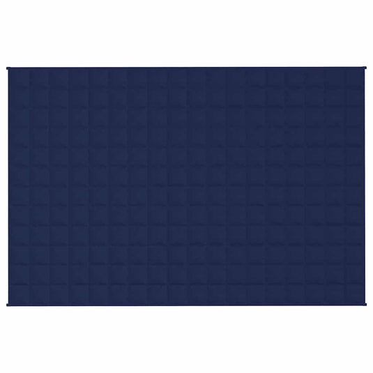Vidaxl verzwaringsdeken 120x180 cm 9 kg stof blauw