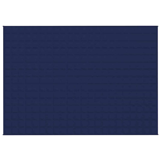 Vidaxl verzwaringsdeken 155x220 cm 7 kg stof blauw