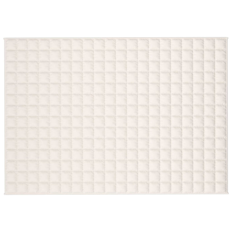 Load image into Gallery viewer, Vidaxl verzwaringsdeken 138x200 cm 6 kg stof lichtcrèmekleurig
